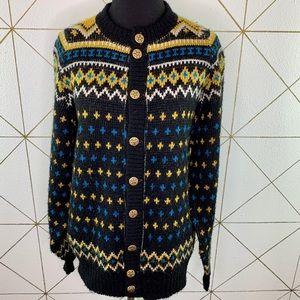 1960s Jantzen Ski Sweater Cardigan Sweater Nordic